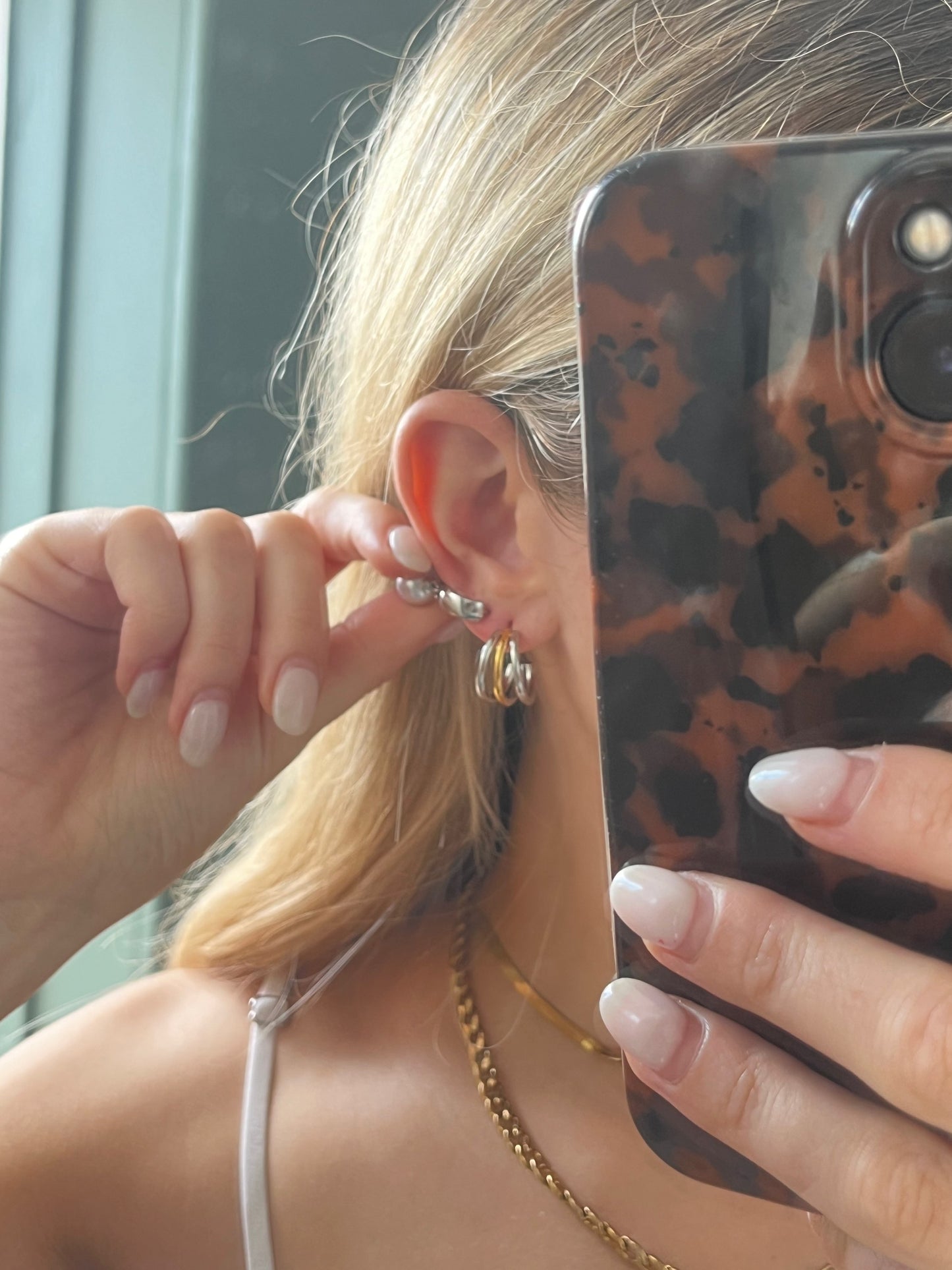 The Two Tone Earrings image 2