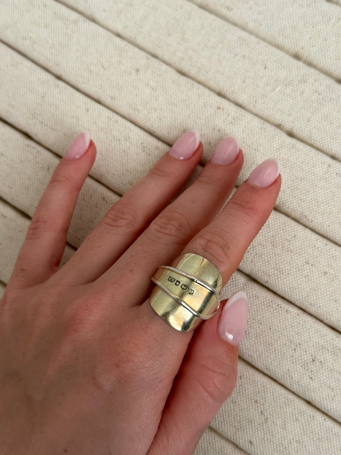 The Petite Gold Spoon Ring