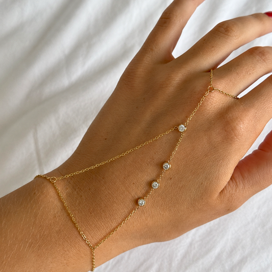 The Alba Stone Hand Chain