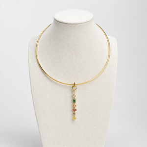 The Elba Drop Collar Torque Necklace