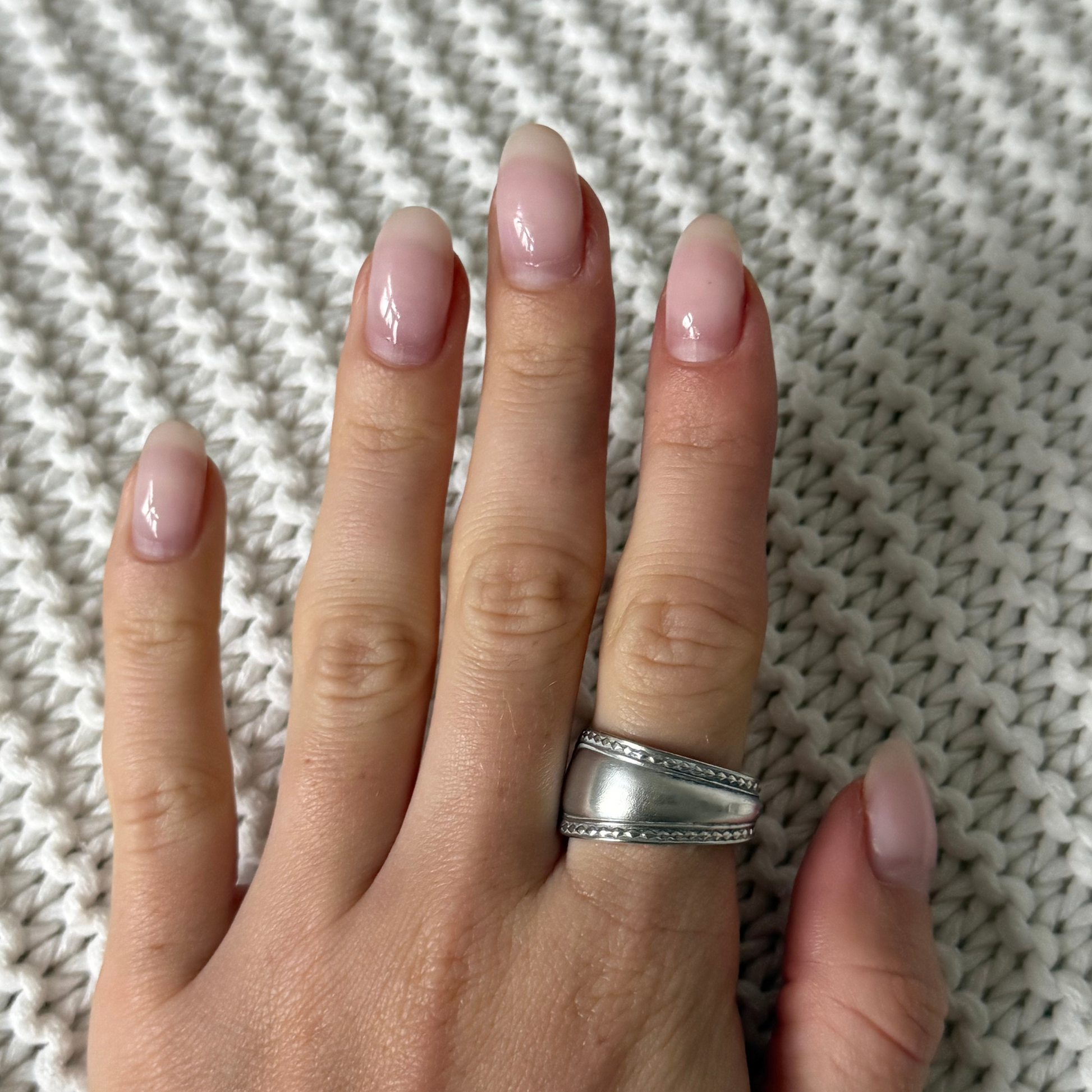 The Patterned Single Wrap Spoon Ring