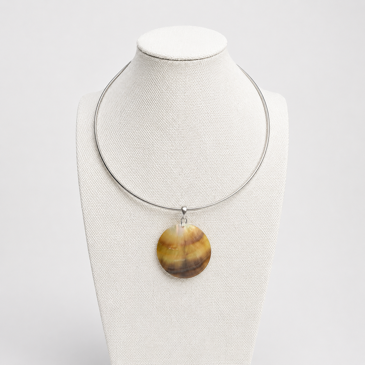 The Luna Shell Collar Torque Necklace