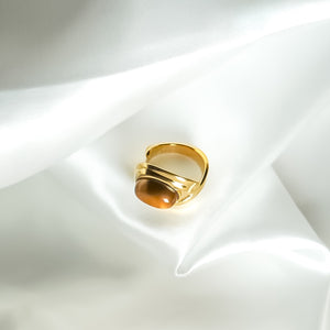 The Gaia Brown Stone Ring
