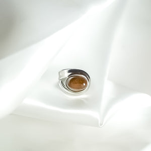 The Gaia Brown Stone Ring