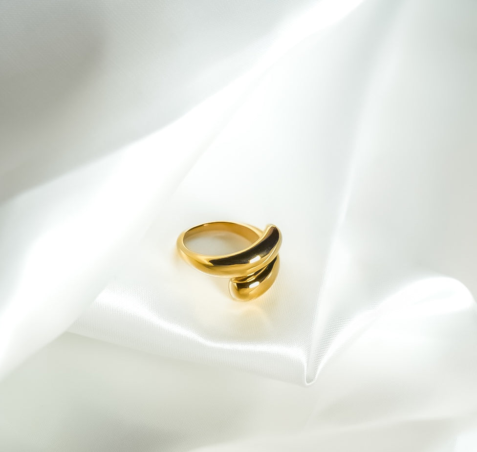 The Luna Tear Drop Wrap Ring