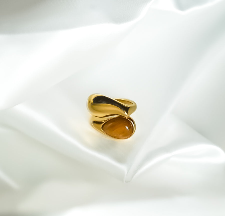 The Mocha Brown Stone Ring
