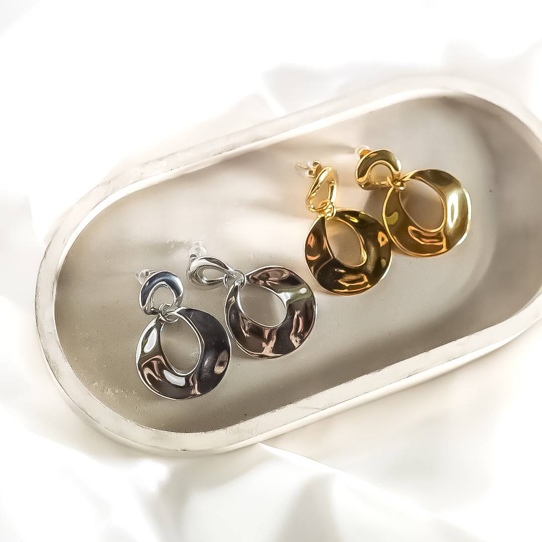 The Ripple Molten Earrings