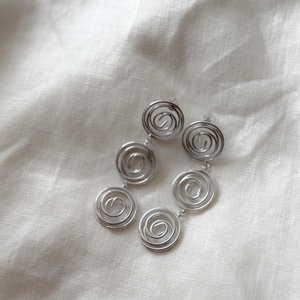 The Swirl Spiral Drop Earrings