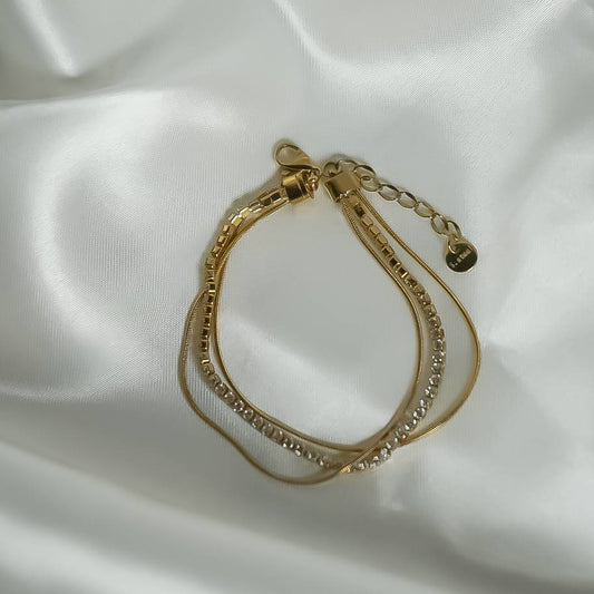 The Tria Layered Tennis Bracelet