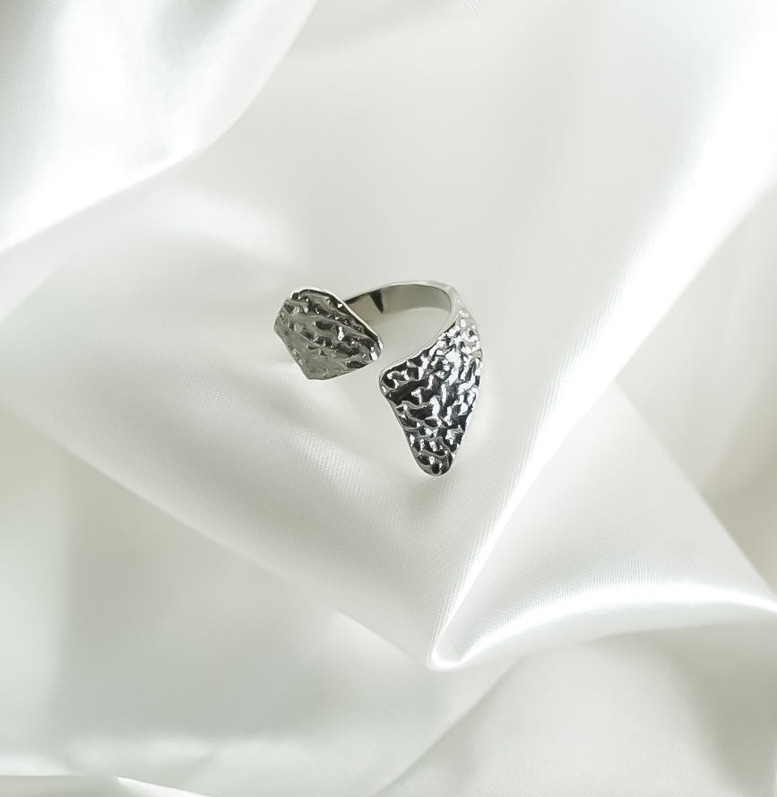 The Sola Hammered Wrap Ring