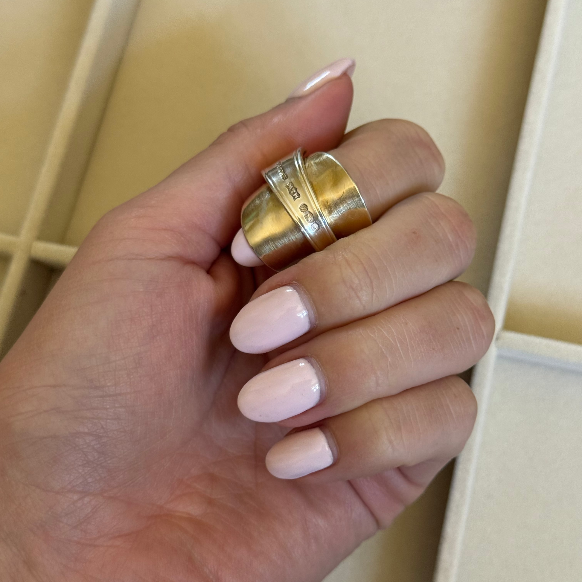 The Petite Gold Spoon Ring
