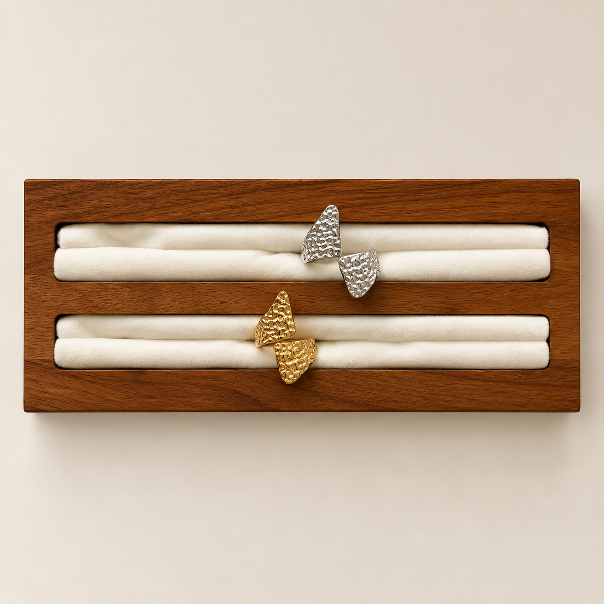 The Sola Hammered Wrap Ring
