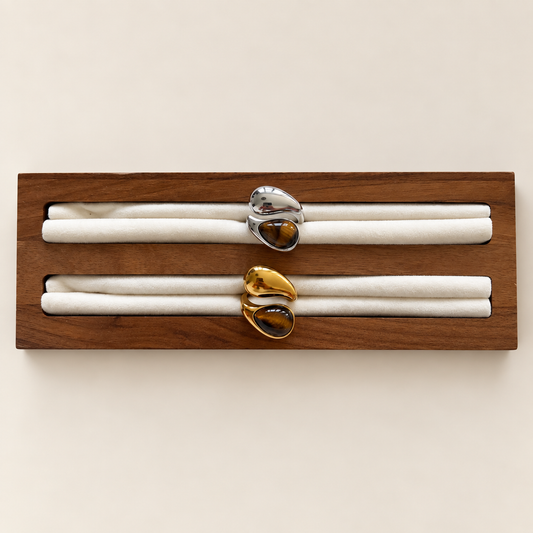 The Mocha Brown Stone Ring