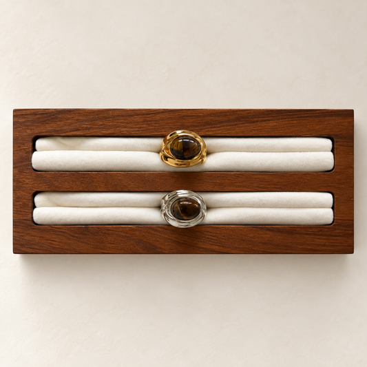 The Gaia Brown Stone Ring