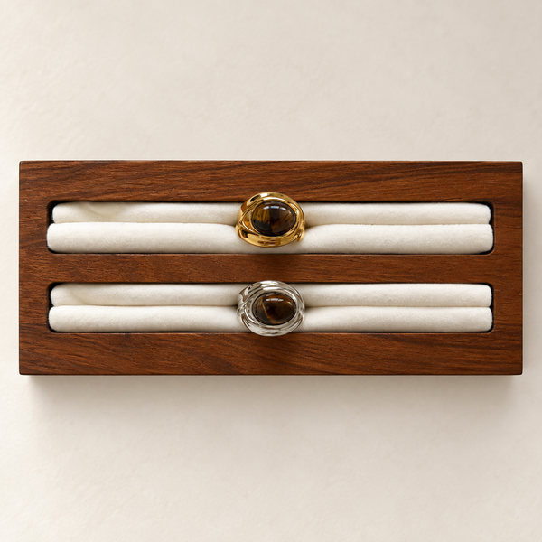 The Gaia Brown Stone Ring