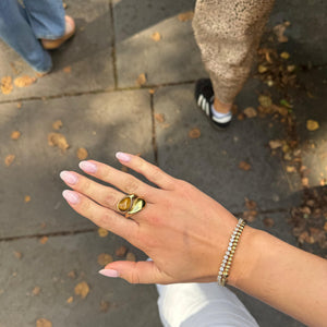 The Mocha Brown Stone Ring