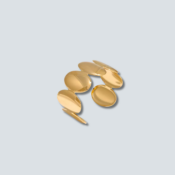 The Pebble Round Disk Bangle