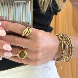 The Luna Tear Drop Wrap Ring