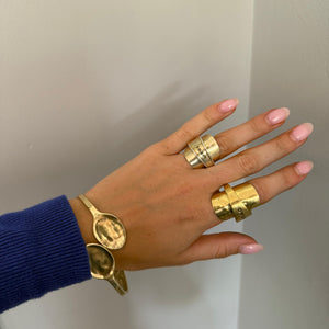 The Petite Gold Spoon Ring