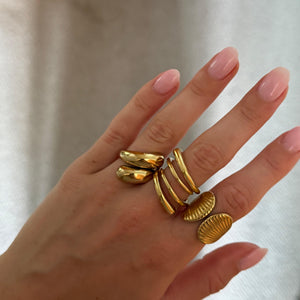 The Luna Tear Drop Wrap Ring
