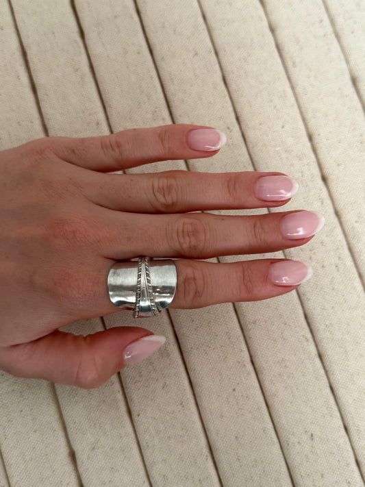 The Patterned Spoon Ring