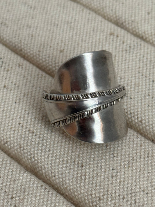 The Patterned Spoon Ring