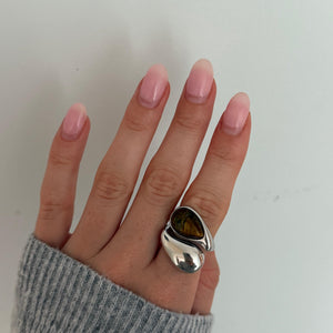 The Mocha Brown Stone Ring