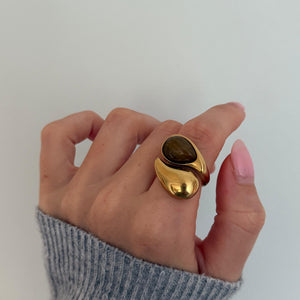 The Mocha Brown Stone Ring
