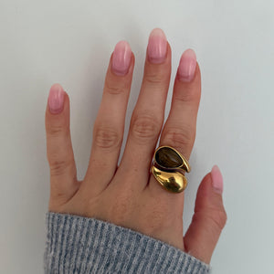 The Mocha Brown Stone Ring