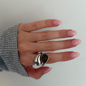 The Mocha Brown Stone Ring