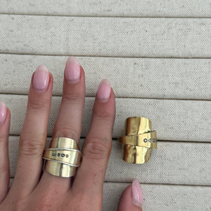 The Petite Gold Spoon Ring