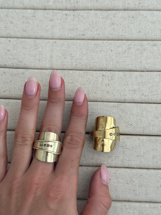 The Petite Gold Spoon Ring