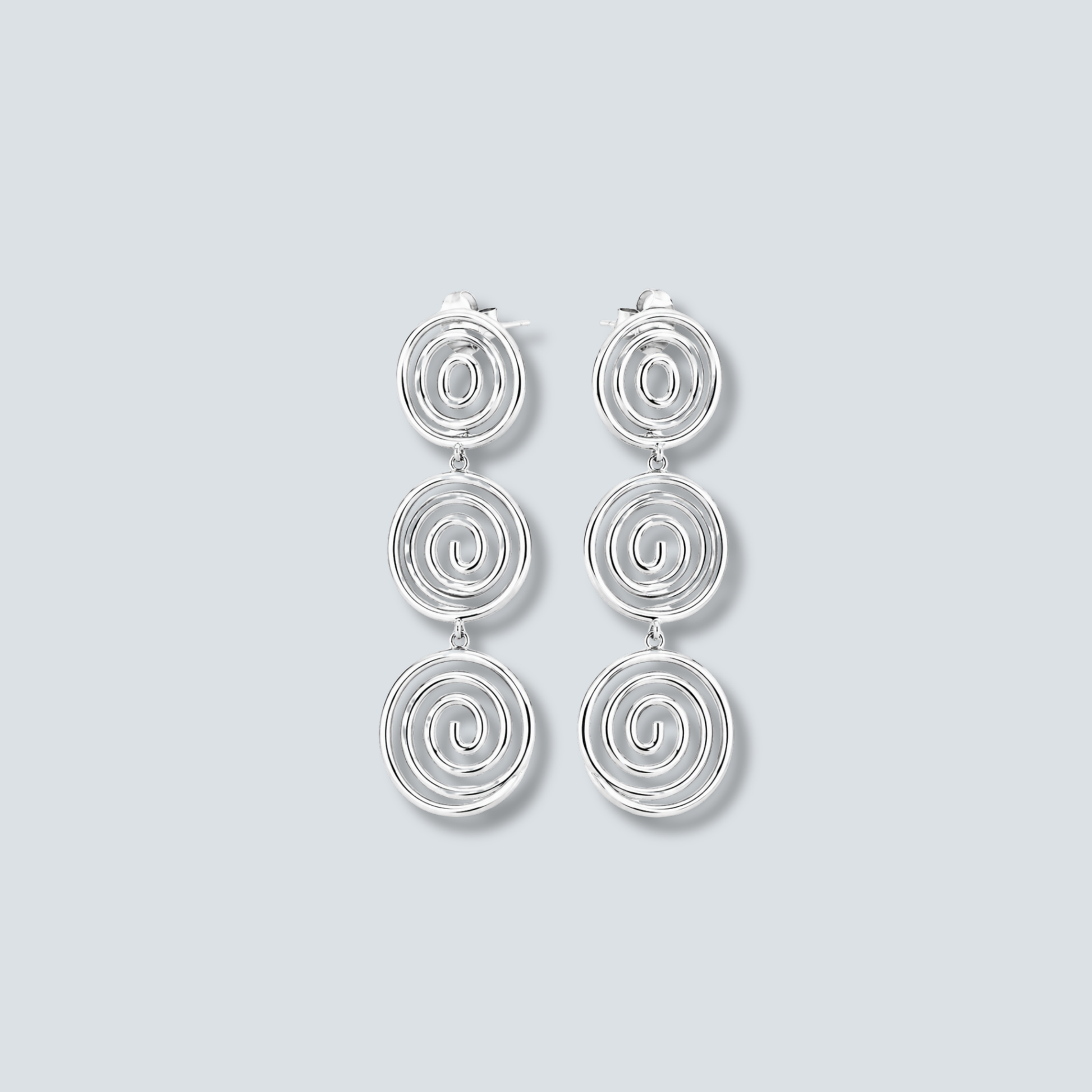The Swirl Spiral Drop Earrings