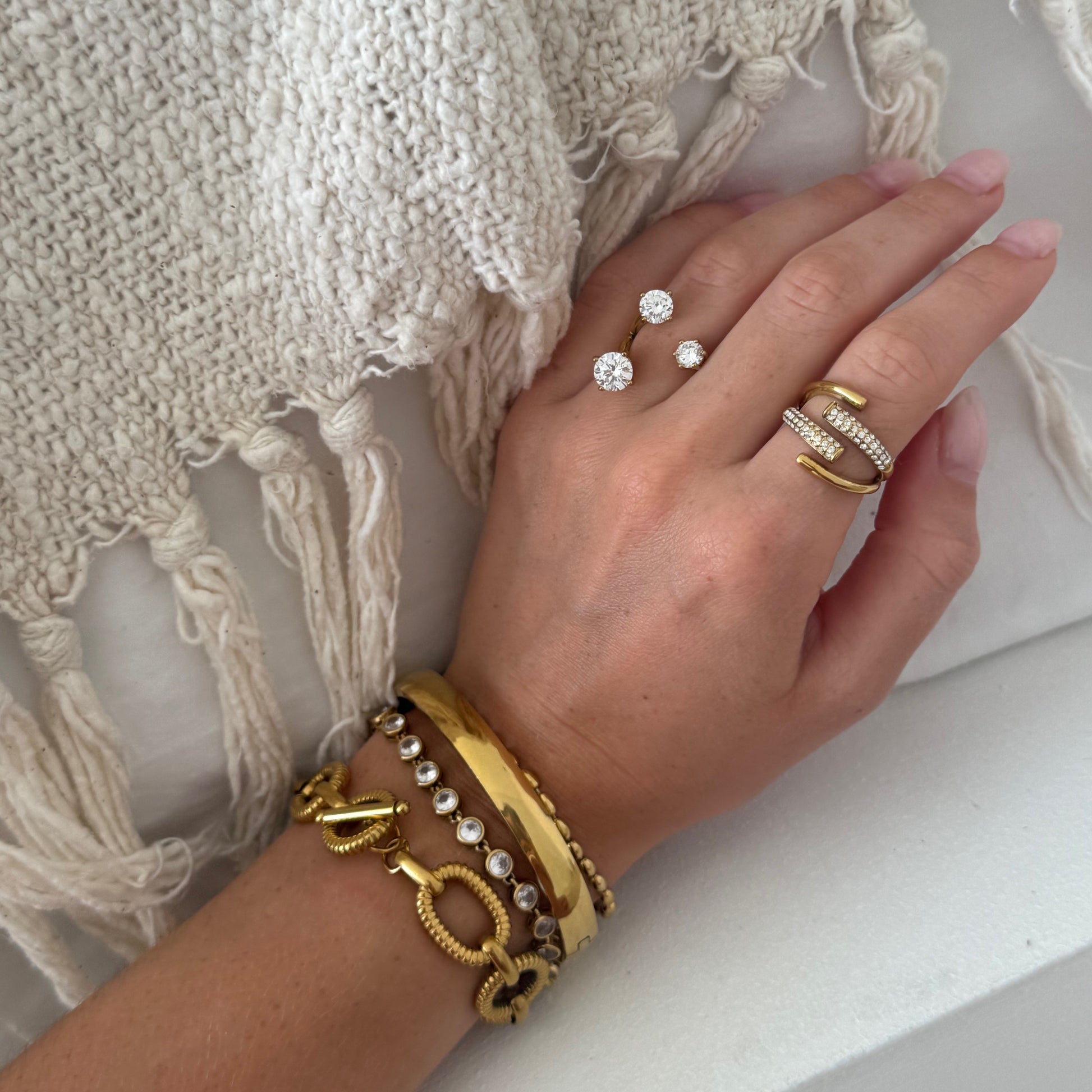 The Sia Open Stone Ring
