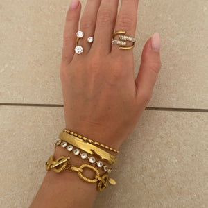 The Sia Open Stone Ring