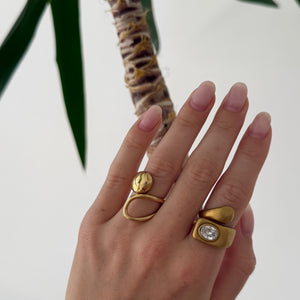 The Aurora Sculptural Open Ring
