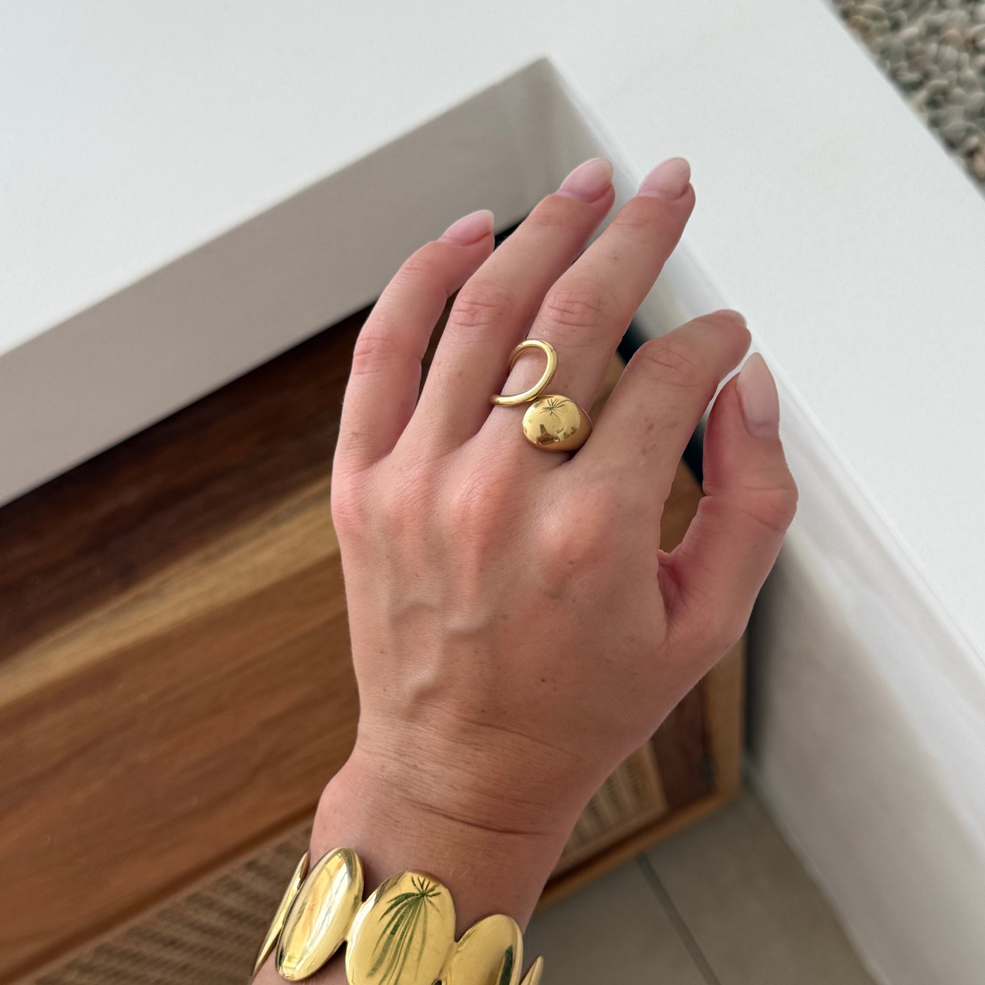 The Aurora Sculptural Open Ring