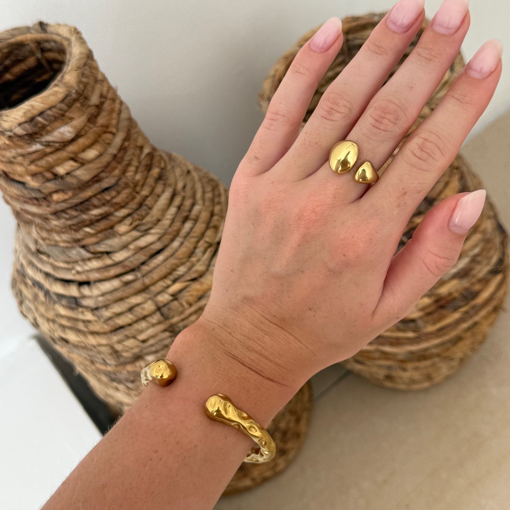 The Rope Molten Bangle