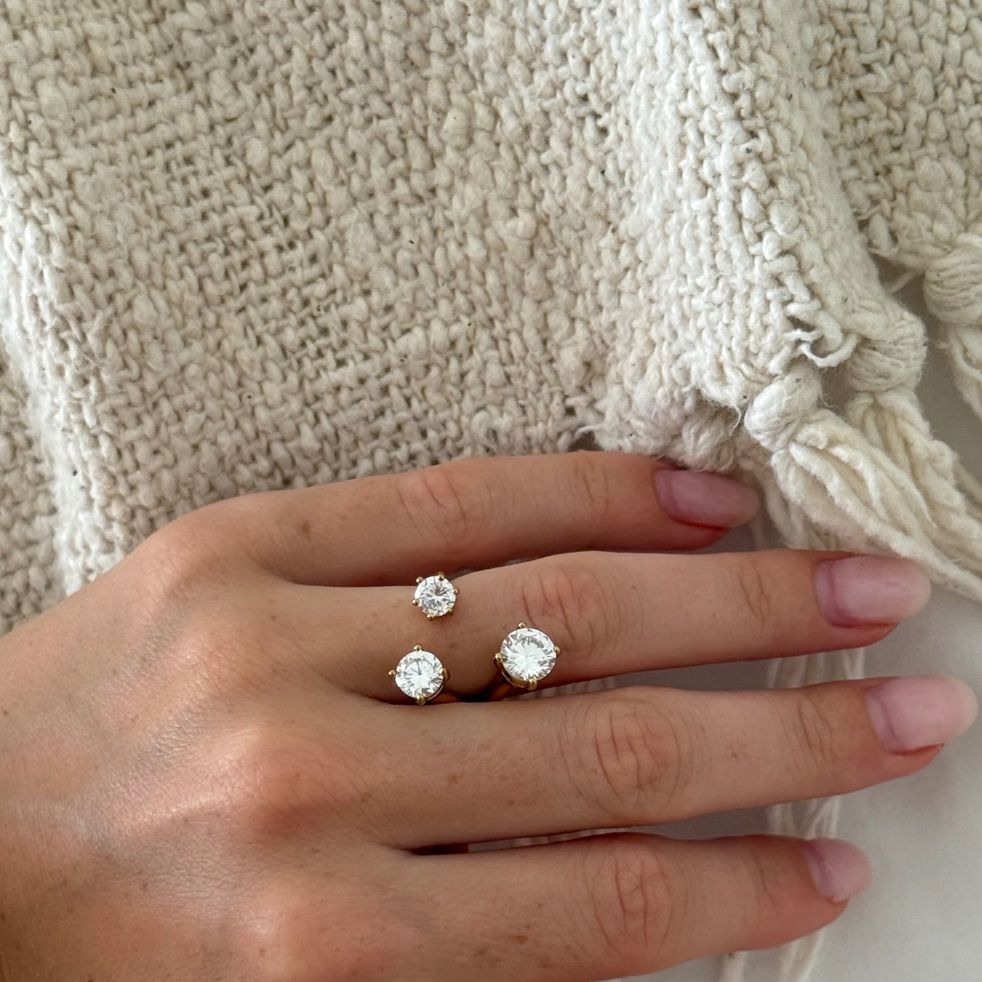 The Sia Open Stone Ring