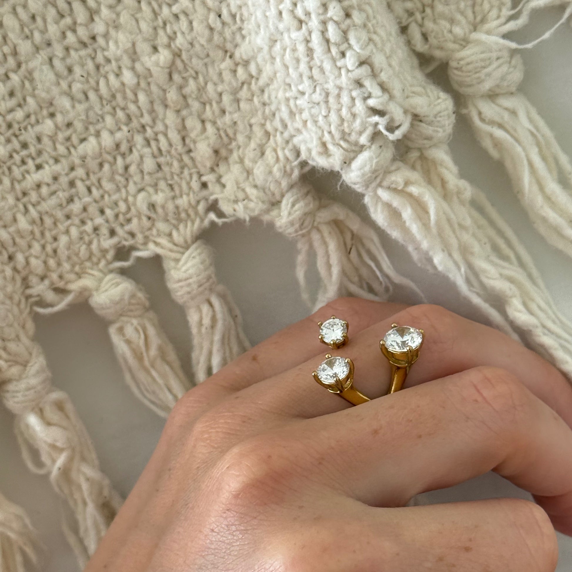 The Sia Open Stone Ring