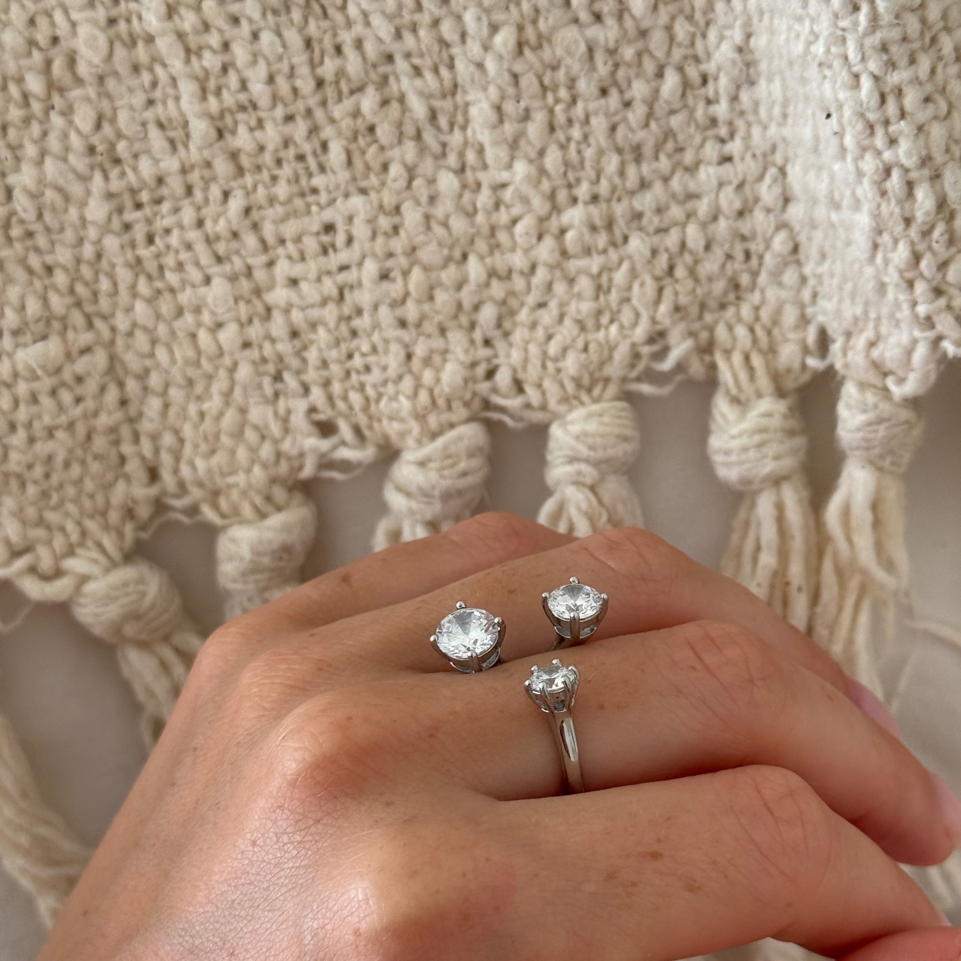 The Sia Open Stone Ring