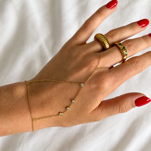 The Alba Stone Hand Chain