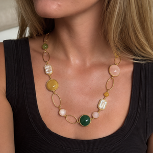 The Amara Colour Stone Necklace