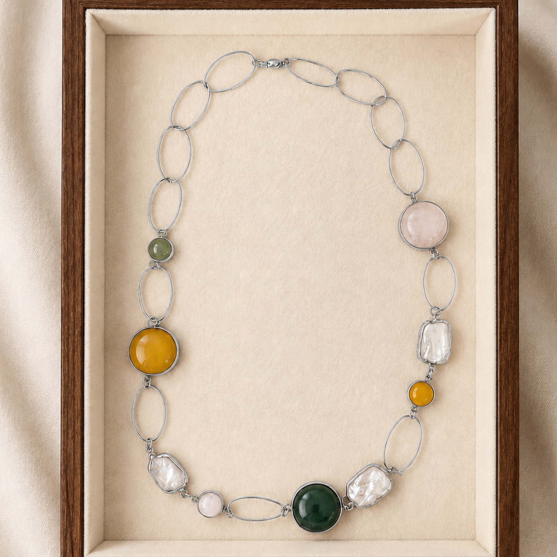 The Amara Colour Stone Necklace