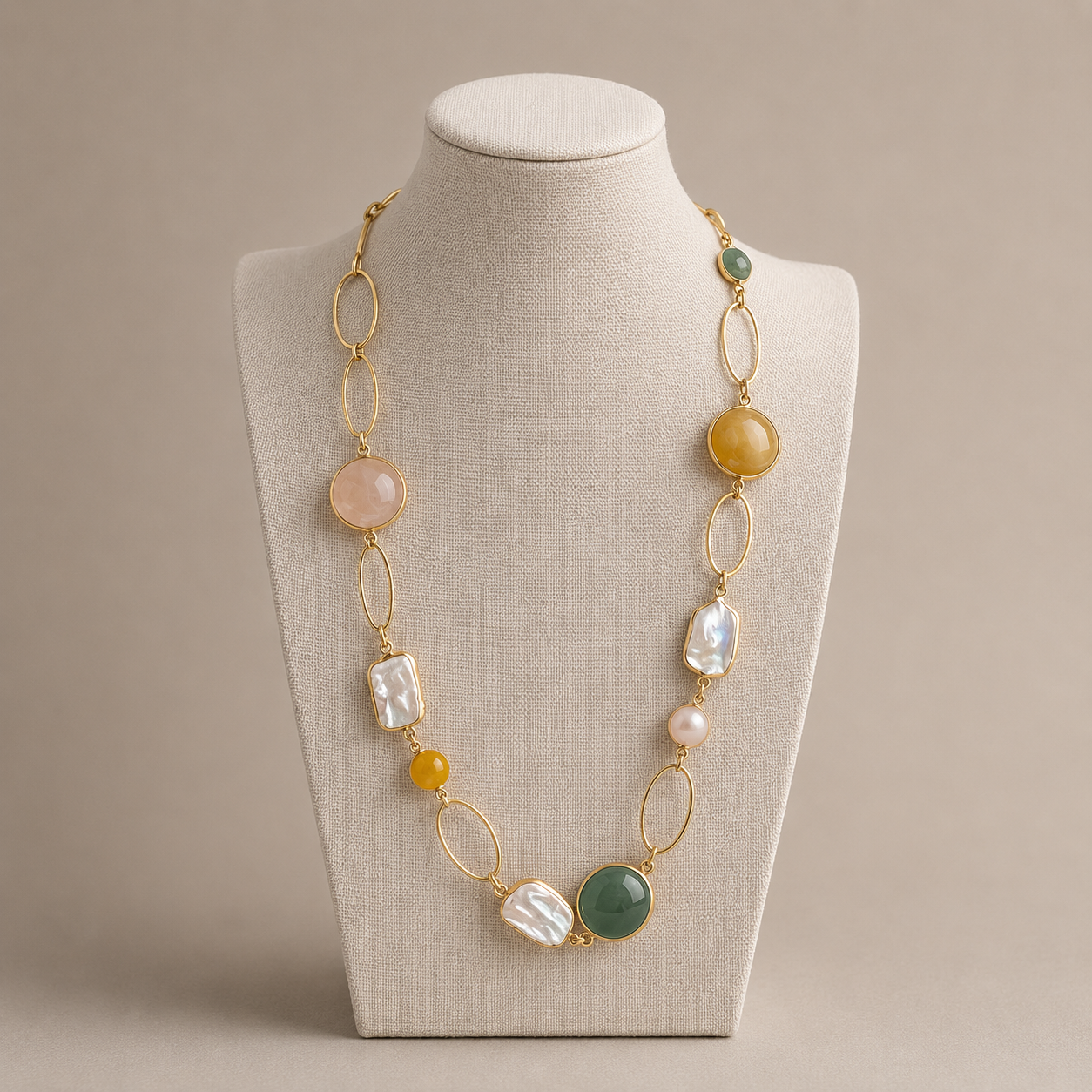 The Amara Colour Stone Necklace