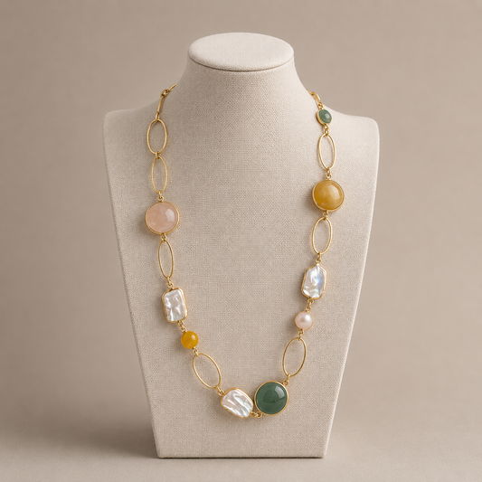 The Amara Colour Stone Necklace