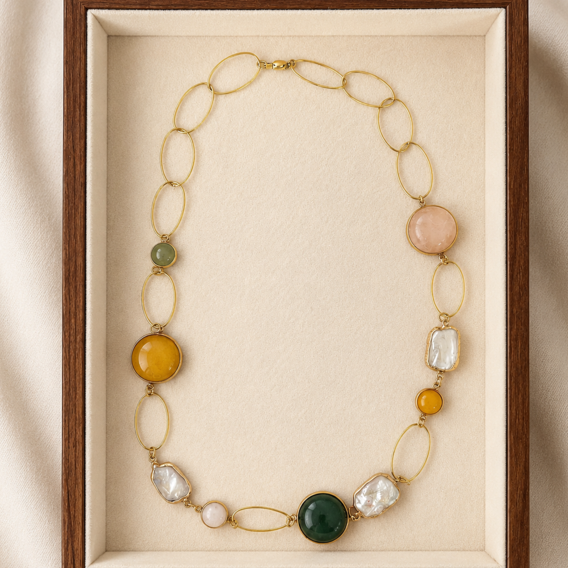 The Amara Colour Stone Necklace