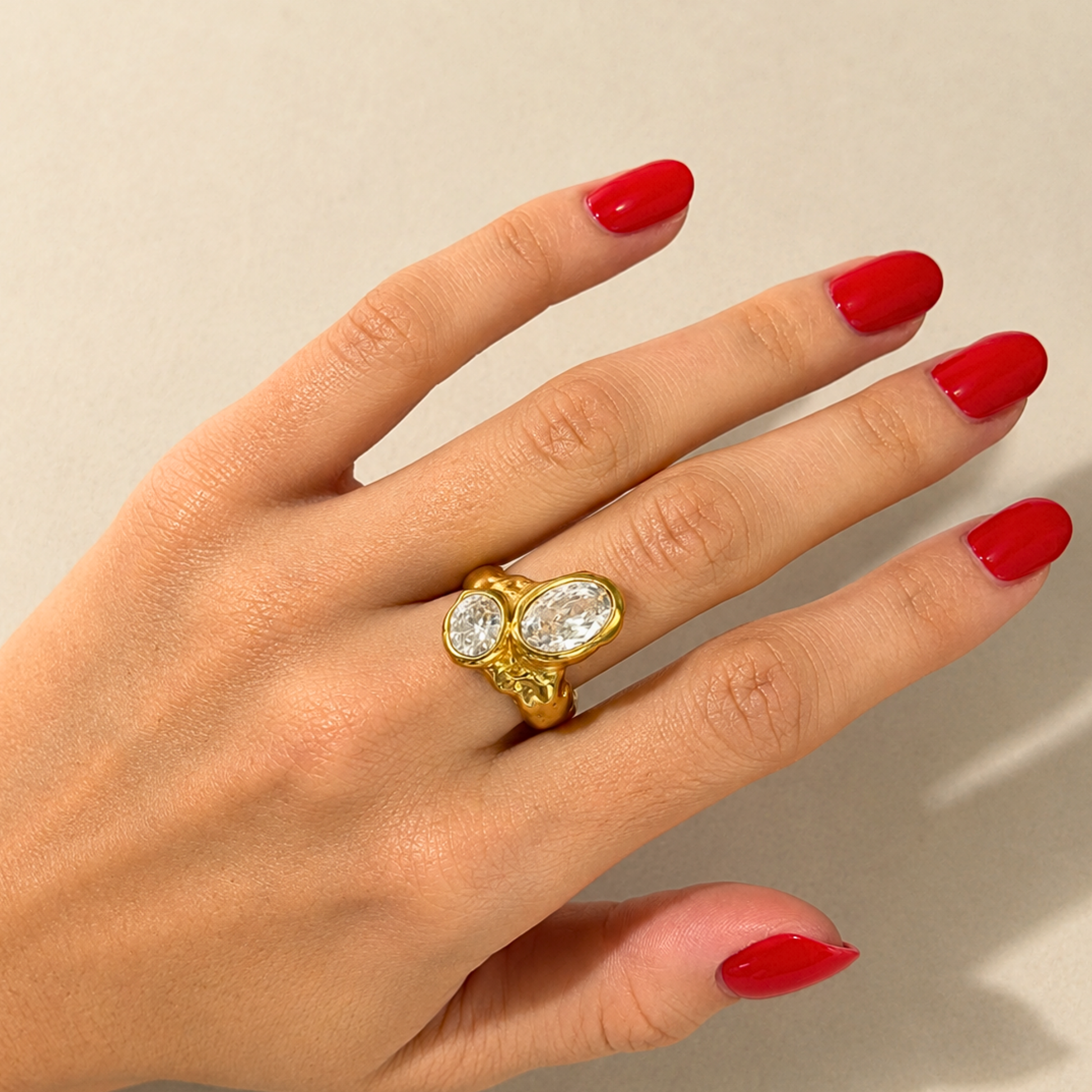 The Capri Double Stone Ring