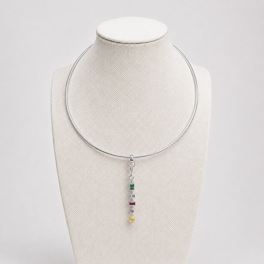 The Elba Drop Collar Torque Necklace