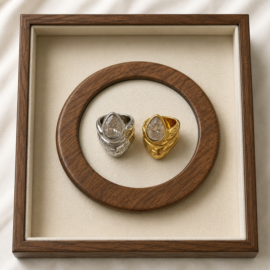 The Halo Stone Ring
